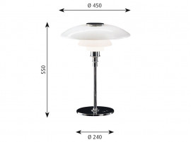 Pièces détachées pour lampe de table Louis Poulsen modèle PH 4 1⁄2-3 1⁄2 Verre