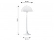 Spare parts for Louis Poulsen floor lamp Panthella