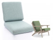 Jeu de coussins, assise et dossier, pour fauteuil Getama GE 290 de Hans Wegner. 