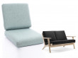 Set of cushions for Hans Wegner Getama  sofa 2 seats GE 290 - foam and cover- seat and back