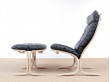 Mid modern century Siesta Classic armchair, hight back by Ingmar Relling. New edition.