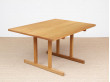 Table de repas scandinave en chêne massif Modèle Shaker 6287