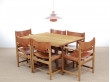 Mid-Century modern scandinavian dining table  Shaker 6287 by Borge Mogensen