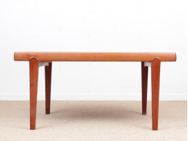 Mid-Century modern scandinavian dining table in teak 6/10 seats