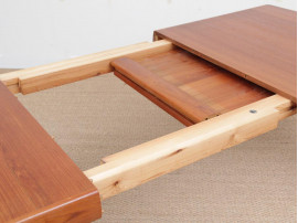 Mid-Century modern scandinavian dining table in teak 6/10 seats