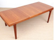 Mid-Century modern scandinavian dining table in teak 6/10 seats