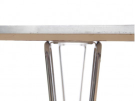 Mid-Century modern scandinavian dining table Super Elliptic B614 by Bruno Mathsson 8/10 seats