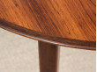 Mid-Century modern scandinavian round dining table in Rio rosewood 6/10 seats