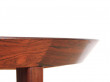 Mid-Century modern scandinavian round dining table in Rio rosewood 6/10 seats