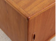 Mid-Century modern scandinavian side bord in teak by H.P. Hansen