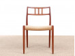 Mid-Century Modern danish set of 4 chairs in teak model 79 by Niels O. Møller