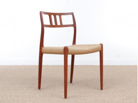 Mid-Century Modern danish set of 4 chairs in teak model 79 by Niels O. Møller