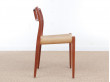 Mid-Century Modern danish set of 4 chairs in teak model 79 by Niels O. Møller