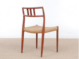 Mid-Century Modern danish set of 4 chairs in teak model 79 by Niels O. Møller