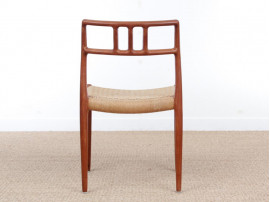 Mid-Century Modern danish set of 4 chairs in teak model 79 by Niels O. Møller