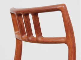 Mid-Century Modern danish set of 4 chairs in teak model 79 by Niels O. Møller