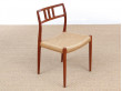 Mid-Century Modern danish set of 4 chairs in teak model 79 by Niels O. Møller