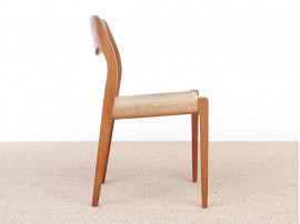 Mid-Century Modern danish pair of chairs in oak model 71 by Niels O. Møller