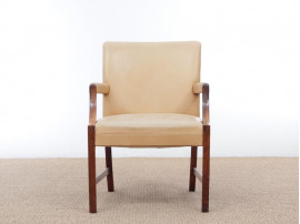 Mid-Century Modern arm chair by Ole Wanscher in Rio rosewood 