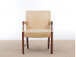 Mid-Century Modern arm chair by Ole Wanscher in Rio rosewood 