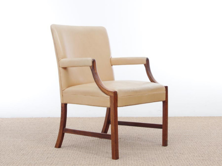 Fauteuil scandinave en palissandre de Rio 