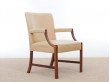 Mid-Century Modern arm chair by Ole Wanscher in Rio rosewood 