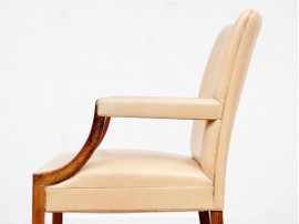 Mid-Century Modern arm chair by Ole Wanscher in Rio rosewood 