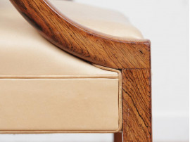 Mid-Century Modern arm chair by Ole Wanscher in Rio rosewood 