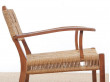 Mid-Century Modern pair of arm chairs  with woven sea grass.