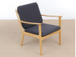 Mid-Century Modern Danish  lounge chair in mapple model PJ 112 by Ole Wanscher