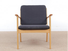 Mid-Century Modern Danish  lounge chair in mapple model PJ 112 by Ole Wanscher