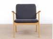 Mid-Century Modern Danish  lounge chair in mapple model PJ 112 by Ole Wanscher