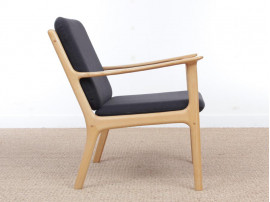 Mid-Century Modern Danish  lounge chair in mapple model PJ 112 by Ole Wanscher