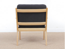 Mid-Century Modern Danish  lounge chair in mapple model PJ 112 by Ole Wanscher