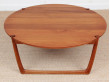 Table basse scandinave en teck massif 