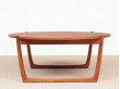 Table basse scandinave en teck massif 