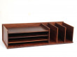 Mid century modern Desk Top Organizer in Rio rosewood