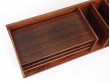 Mid century modern Desk Top Organizer in Rio rosewood