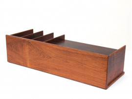 Mid century modern Desk Top Organizer in Rio rosewood