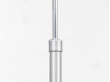 Lampadaire scandinave en palissandre de Rio et aluminium.