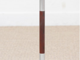 Mid-Century  modern scandinavian floor lamp in aluminium and Rio Rosewood