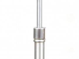 Mid-Century  modern scandinavian floor lamp in aluminium and glass by Carl Fagerlund.