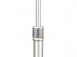 Mid-Century  modern scandinavian floor lamp in aluminium and glass by Carl Fagerlund.