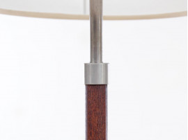 Mid-Century  modern scandinavian floor lamp in teak and steel