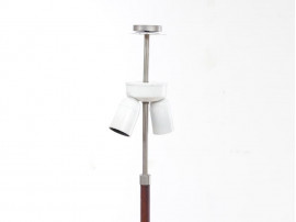 Mid-Century  modern scandinavian floor lamp in teak and steel