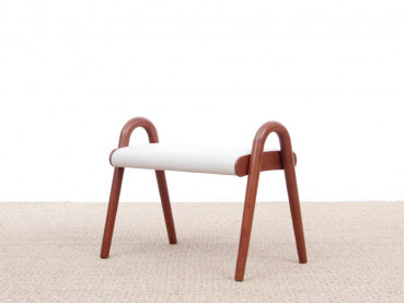 Mid-Century  modern scandinavian foot stool in teak by Vilhelm Lauritzen