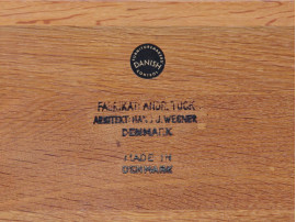 Mid-Century  modern scandinavian coffee table in solid oak by Hans Wegner