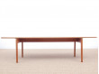 Mid-Century  modern scandinavian coffee table in solid oak by Hans Wegner