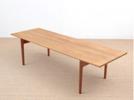 Grande table basse scandinave en chêne massif modèle AT 15