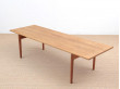 Mid-Century  modern scandinavian coffee table in solid oak by Hans Wegner